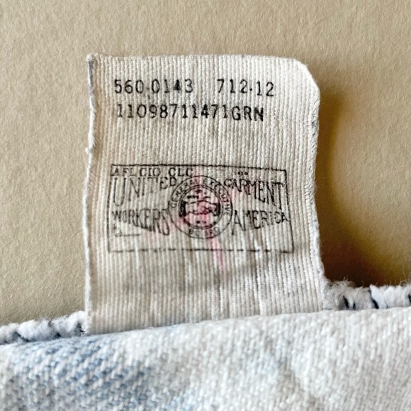 Lee Vintage Bleached Distressed UGWA Cut-Off Denim Shorts - Picture 8 of 10